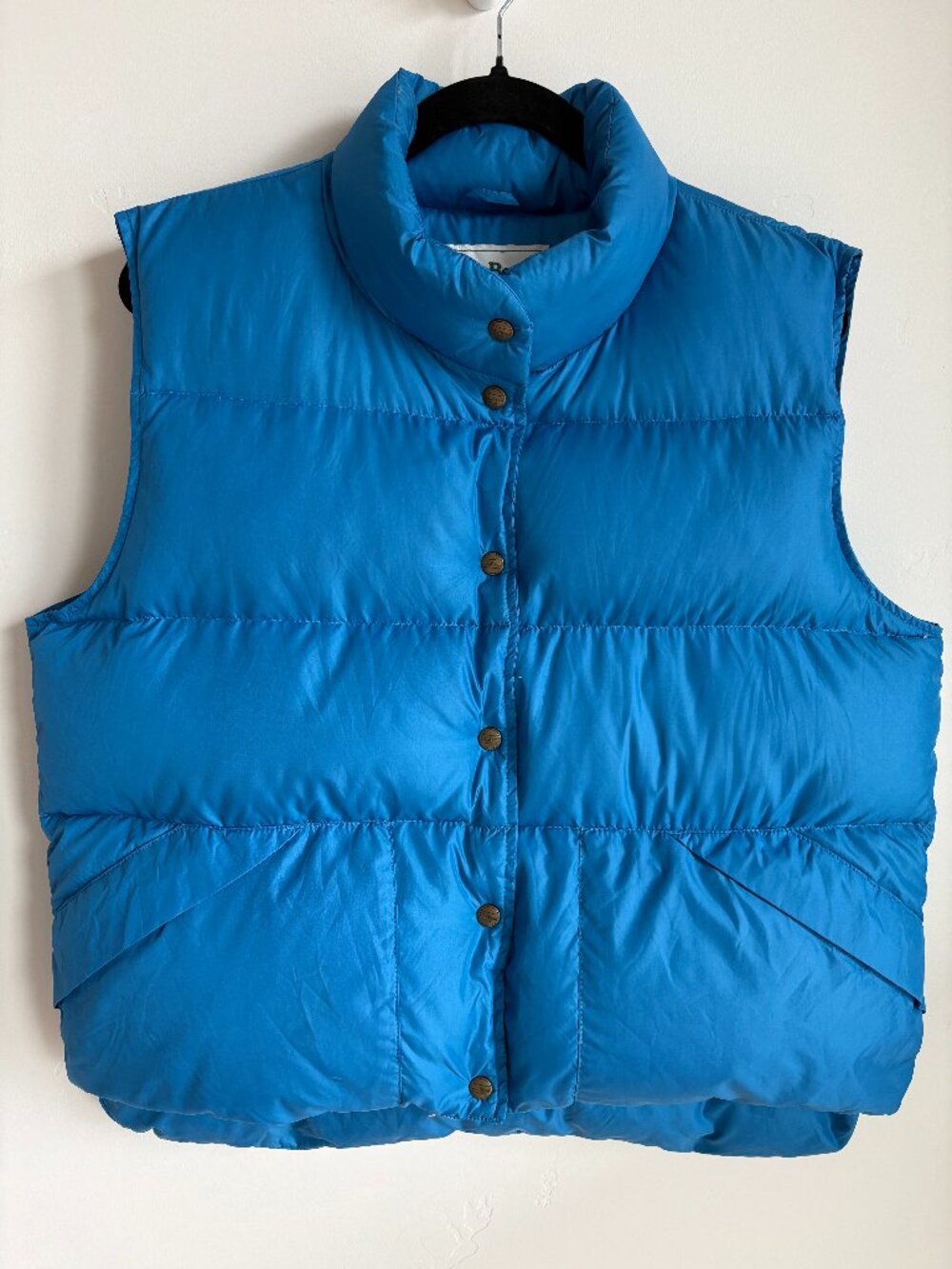 Vintage L.L.Bean Blue Genuine Goose Down Puffer Vest — Women’s Size Large